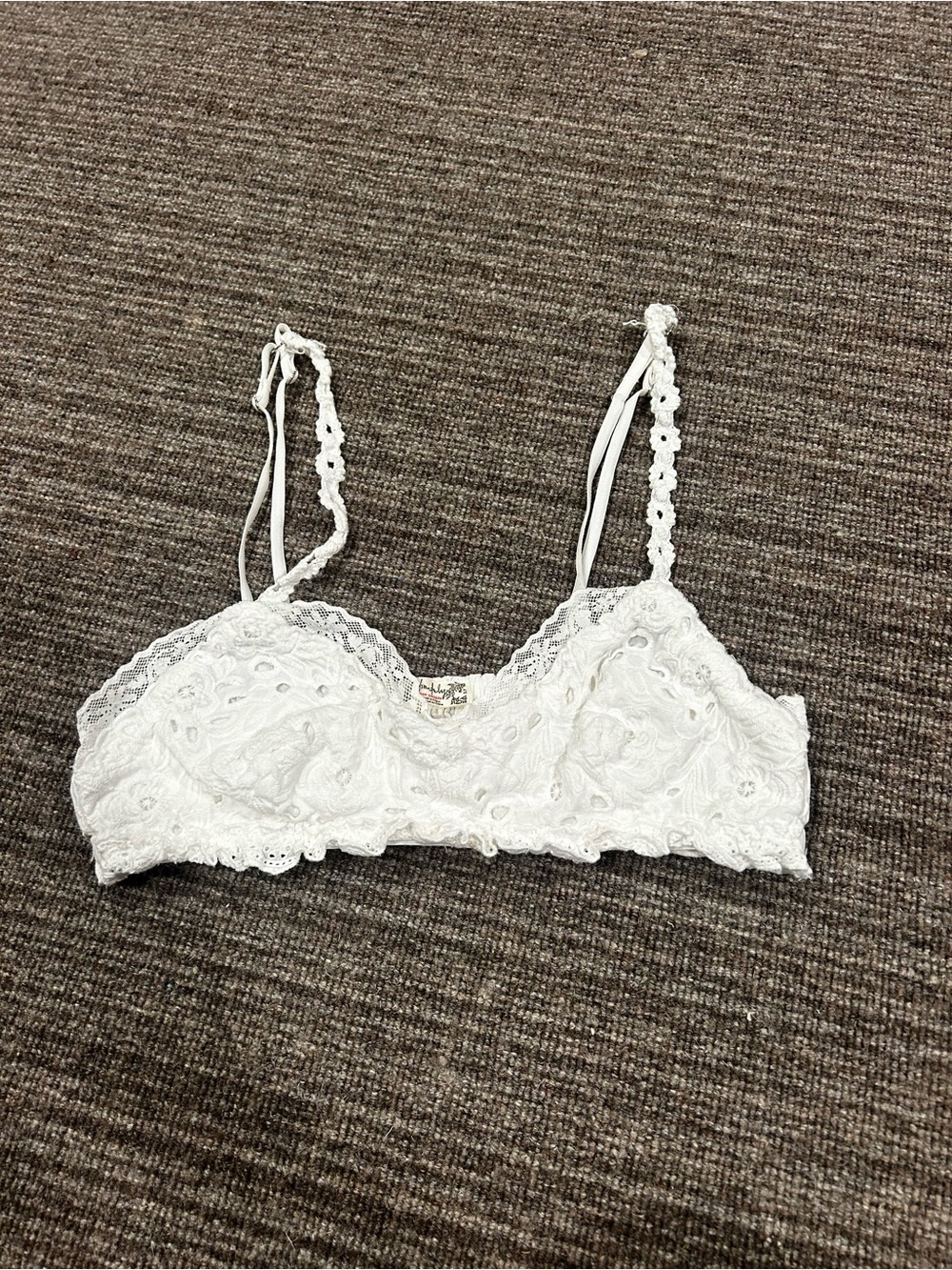Intimately free people. White Lace Bralette โ Women Intimates & Sleepwear
